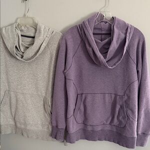 Two L.L Bean Cowl Neck Sweatshirts
